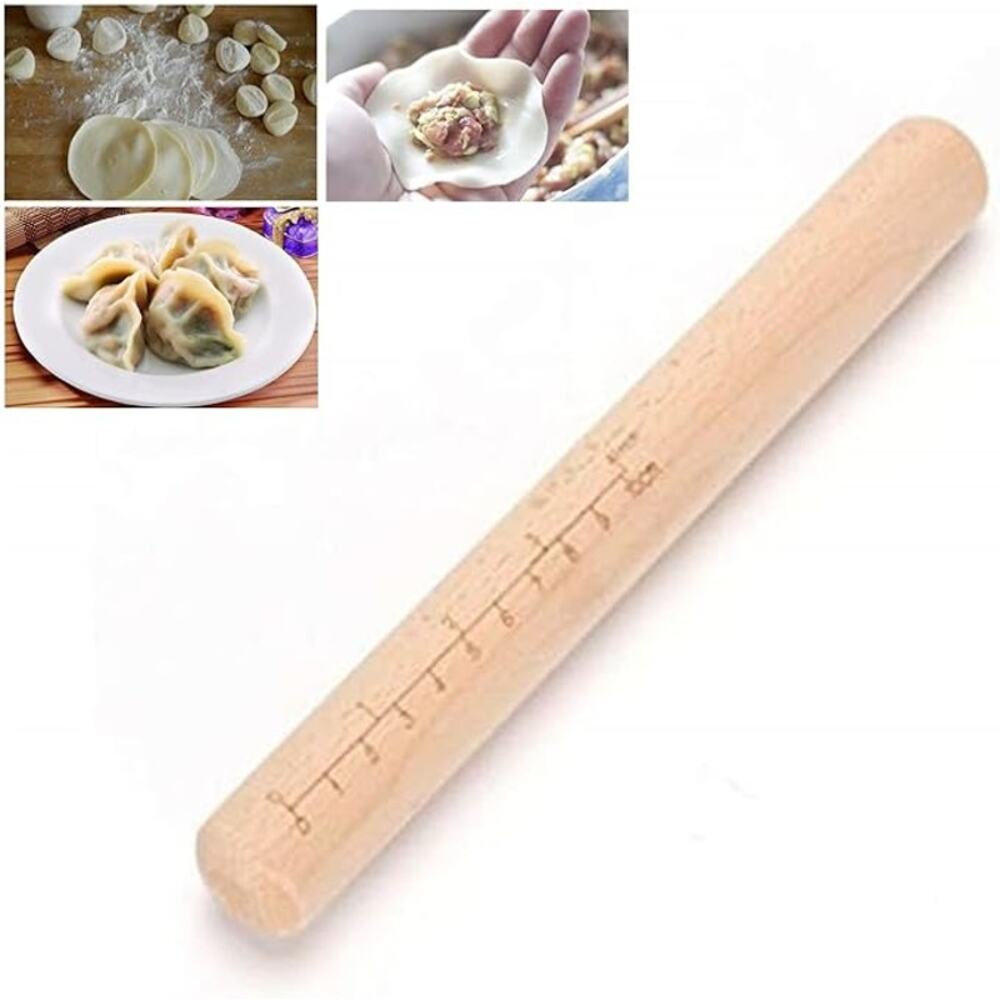 Wooden Baking Dough Roller for Dumpling, Rolling Pin